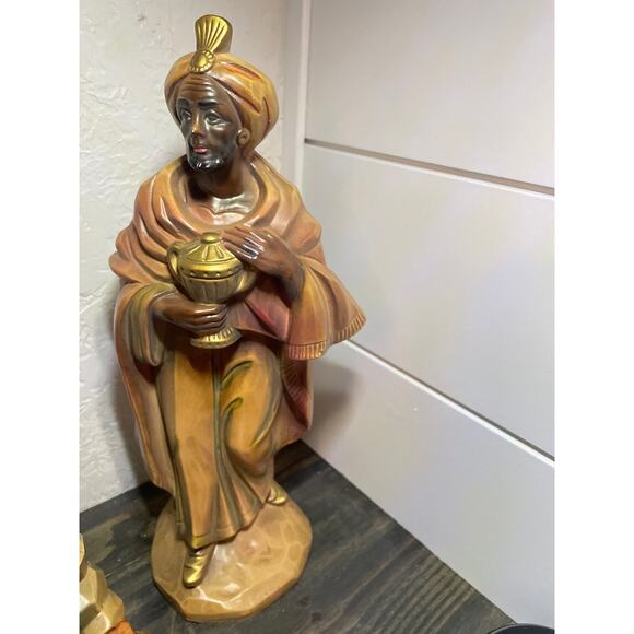 Vintage Lot 3 WISE MEN MAGI Nativity Replacement Figurines & Mule & Camel - Picture 4 of 8